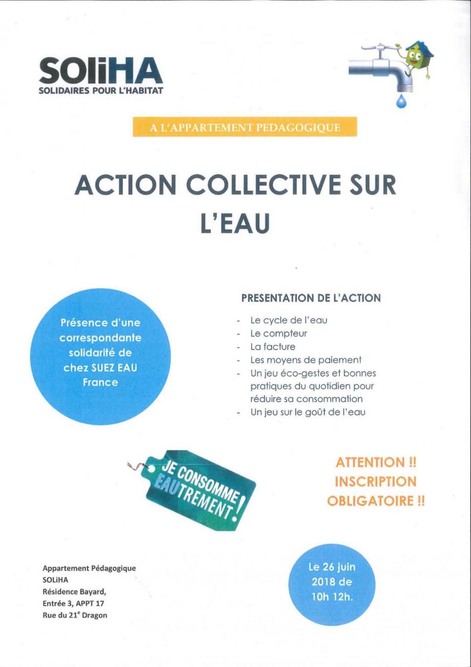 Affiche action collective ste des eaux