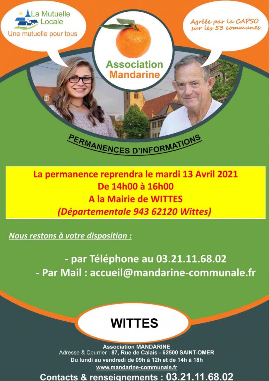 Affiche permanence avril 2021