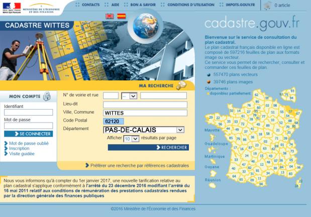 Cadastre gouv wittes