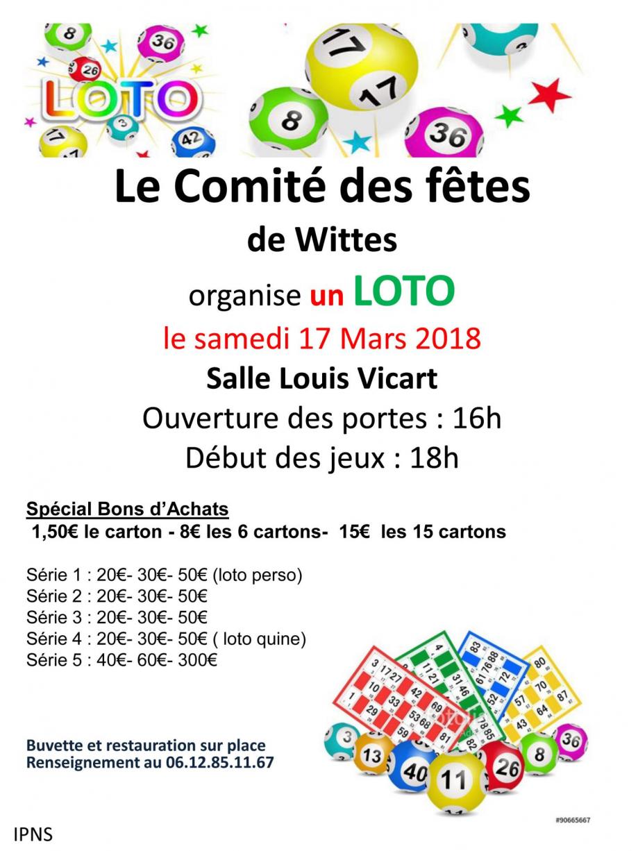 Flyer loto du samedi 17 mars 2018